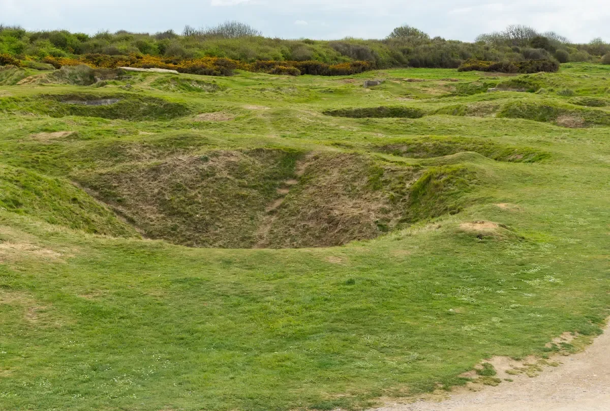 Pointe du Hoc near Bayeux on a 3-day trip from Paris to the D-Day beaches