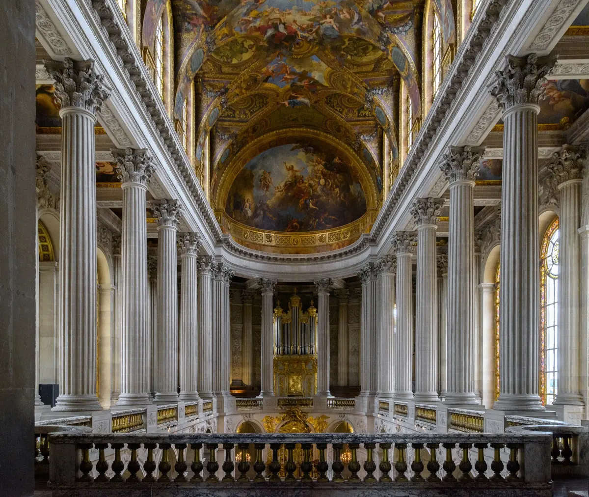 Interior of the Royal Chapel at the Palace of Versailles on a small-group day tour from Paris
