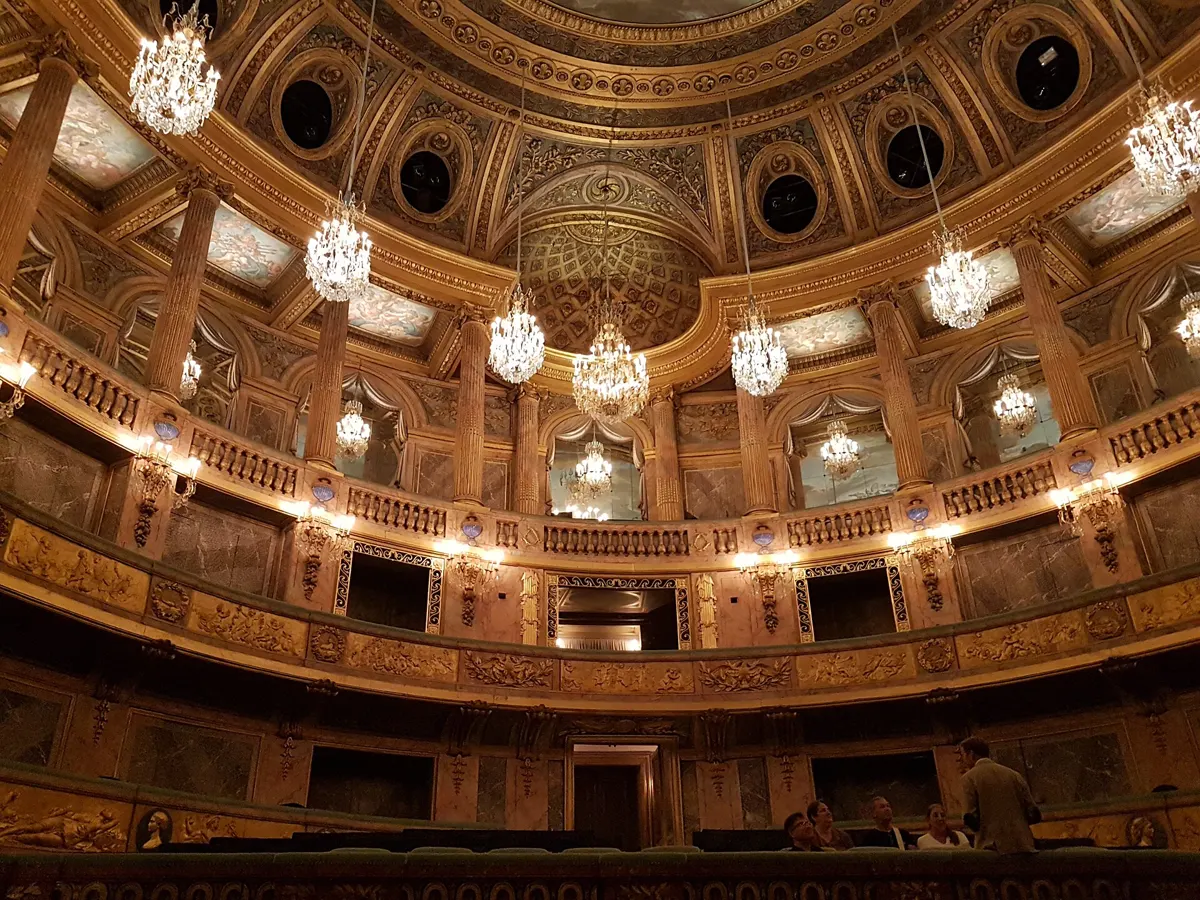 Royal Opera hall in the Palace of Versailles on a day tour from Paris